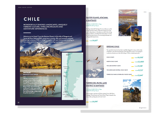 travel brochure to chile